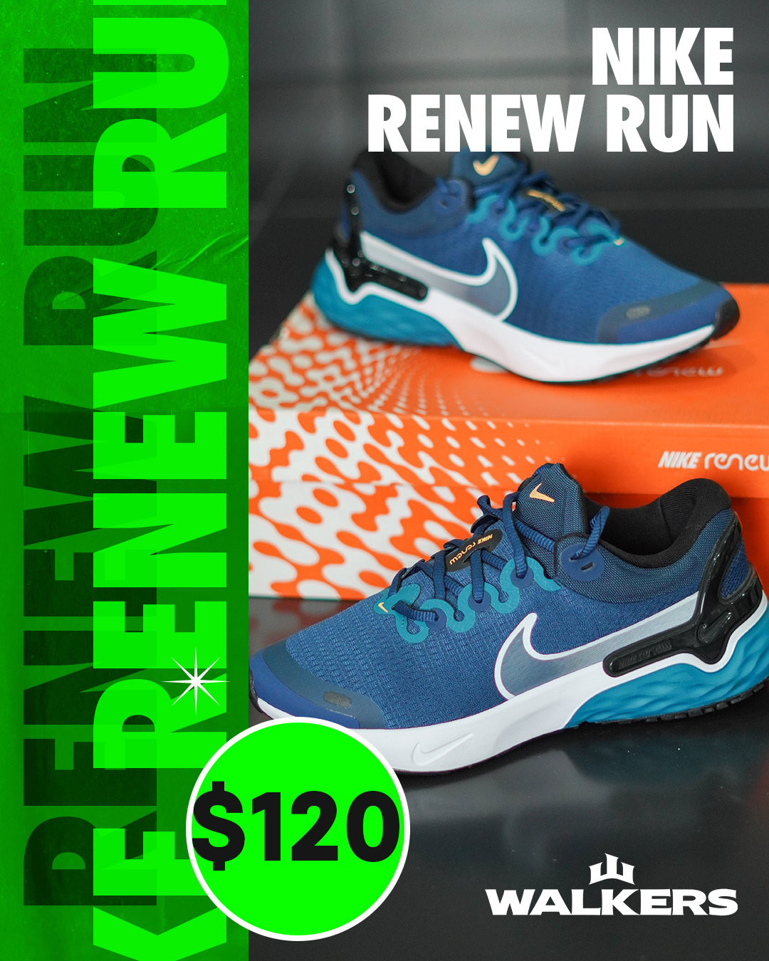Nike Renew Run 3 aqua blanco