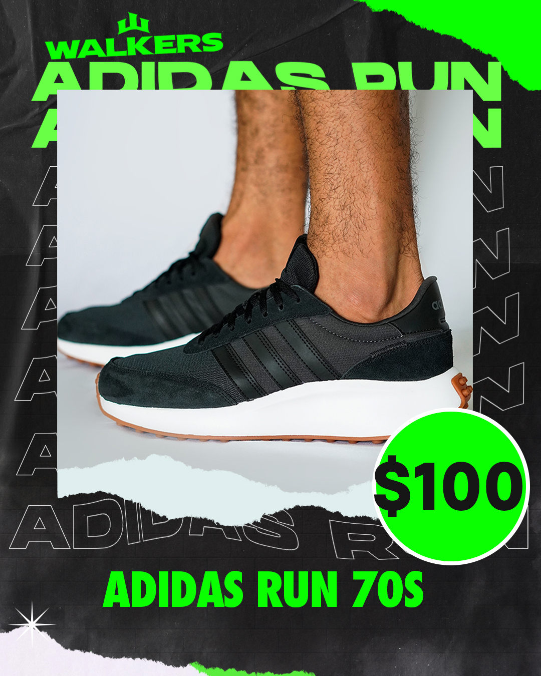 Adidas Run 70s negro,blanco